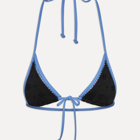 Frankie's Bikinis paradise eyelet top eclipse size small - Picture 1 of 1